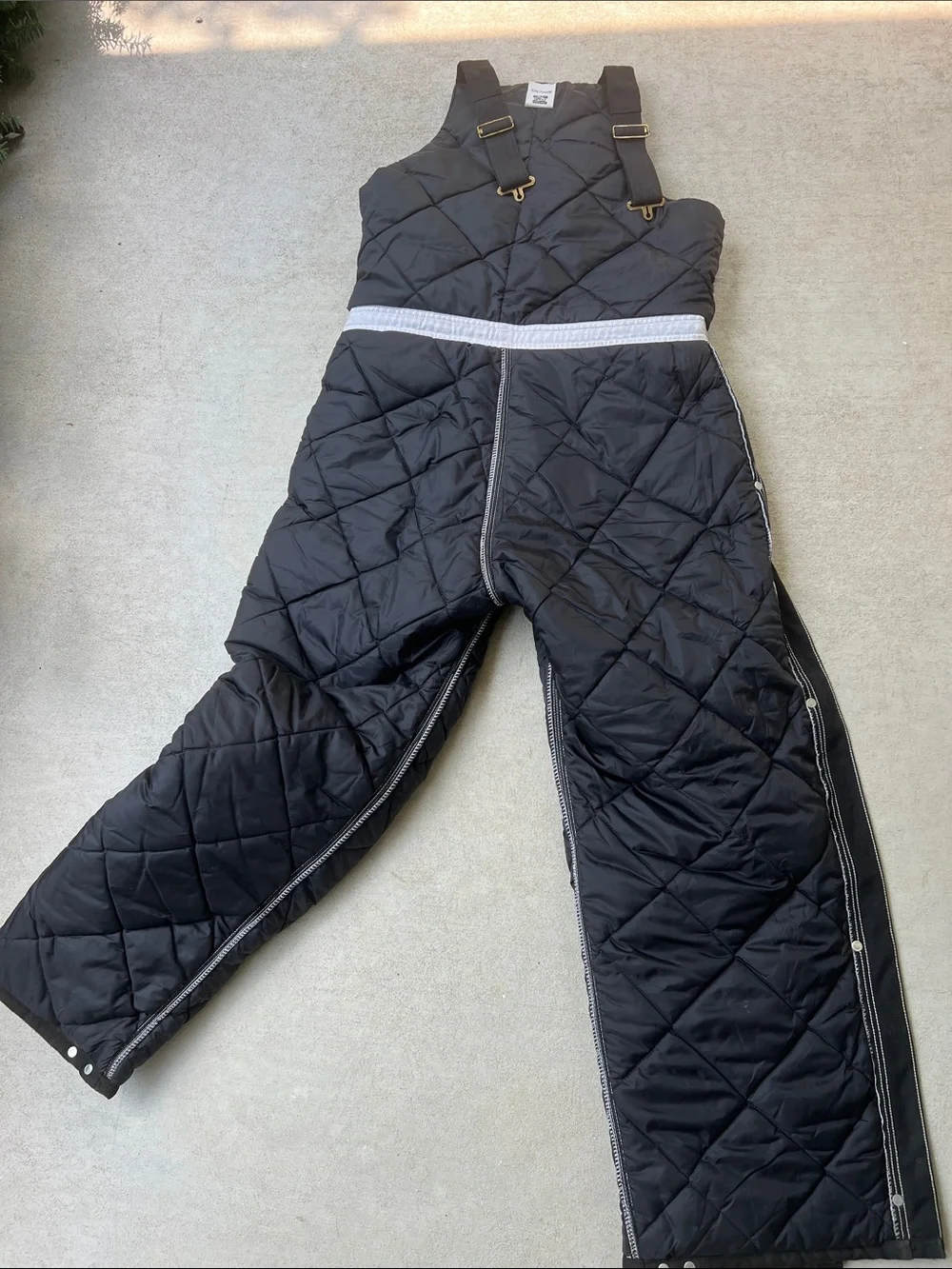 Carhartt | Black Insulated Men’s Bib Overalls Snap Leg Closures Sz 34 x 32